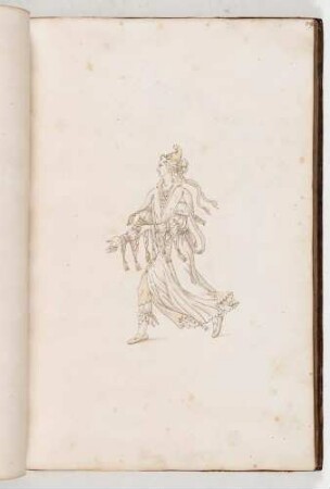 Laufende Frau, in: Equestrium statuarum [...] formae [...] artificiosissime pictis, Bl. 39