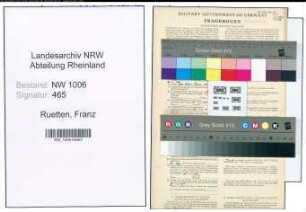 Entnazifizierung Franz Ruetten , geb. 22.03.1906 (Installateur)
