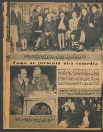 Cómo se presenta una comedia