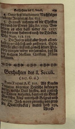 Geschichten des II. Seculi