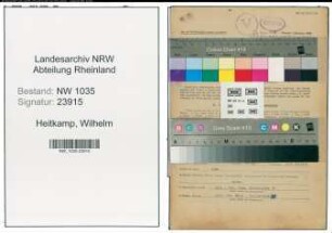 Entnazifizierung Wilhelm Heitkamp , geb. 01.02.1888 (Schlosser)