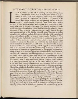 Lithography : II. theory