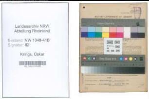 Entnazifizierung Oskar Krings , geb. 21.01.1919 (Feuerwehrmann)
