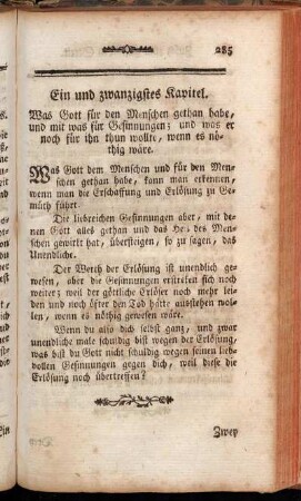 Ein und zwanzigstes Kapitel. [-] Dreißigstes Kapitel.