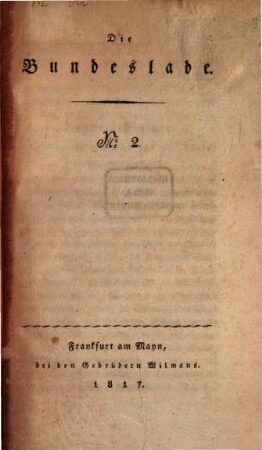 Die Bundeslade, 2