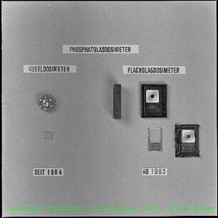 Dosimeter-Modelle der Hauptabteilung Sicherheit (HS)