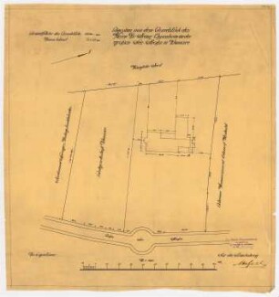 Landhaus Dr. Franz Oppenheim, Berlin-Wannsee: Lageplan mit Grundriss, 1:500