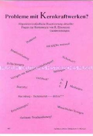 Informationsschrift zu Problemen der Kernenergie