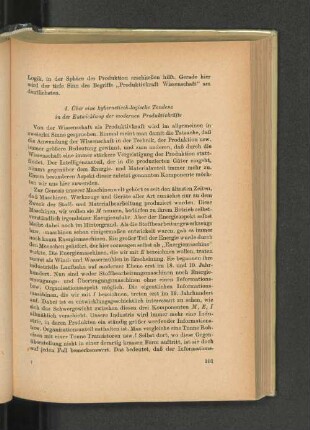 4. Über eine kybernetisch-logische Tendenz in der Entwicklung der modernen Produktivkräfte