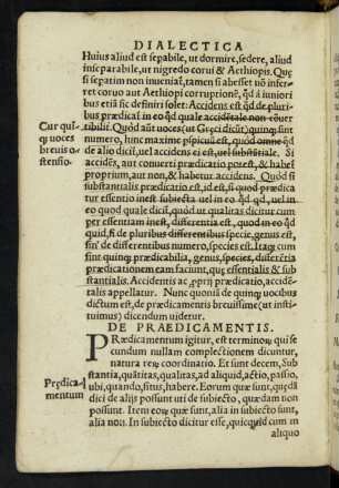 De Praedicamentis.