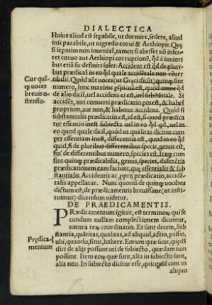 De Praedicamentis.