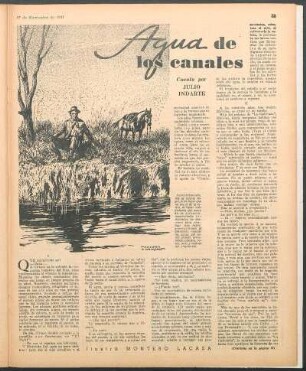 Agua de los canales : Cuento por Julio Indarte