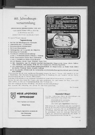 103. Jahreshauptversammlung