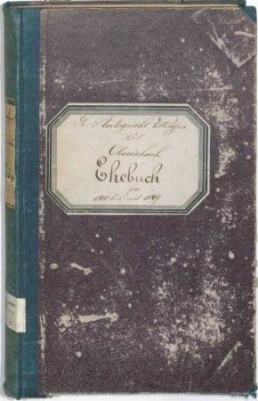 Obereschach, Villingen-Schwenningen VS; Katholische Gemeinde: Heiratsbuch 1810-1869