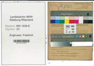 Entnazifizierung Friedrich Enghusen , geb. 06.07.1892 (Hauptwachtmeister)