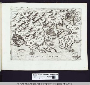 Landkarte von Colfo di Venetia und Umgebung.