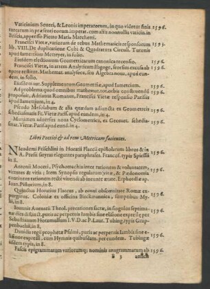 Libri Poetici & ad rem Metricam facientes.