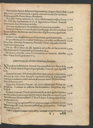 Libri Poetici & ad rem Metricam facientes.