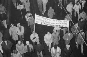Montagsdemonstration am Tröndlinring