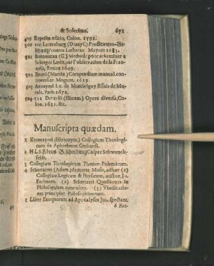 Manuscripta quaedam.
