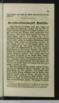 Kreisdirektionsbezirk Budissin