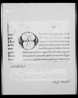 Ms 9136, Origines Homiliae in vetus testamentum, fol. 81v: Initiale