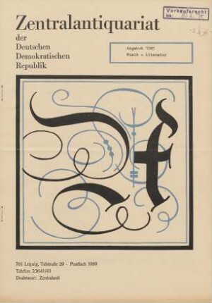Nr. 1085: Musik - Literatur