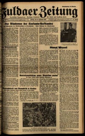 Ausgabe vom Freitag, den 23. Februar 1940.