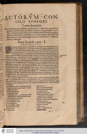 Acotrum Concilii ephesini, Tomus Secundus