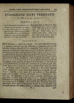 Evangelium Festi Trinitatis - Evang. Domin. I Post Trinitatis