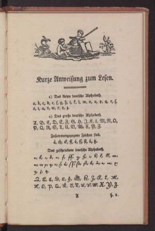 Kurze Anweisung zum Lesen