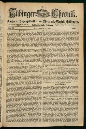 16. März (Nro. 63) - 19. März (Nro. 66)