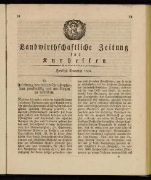 Zweites Quartal 1834