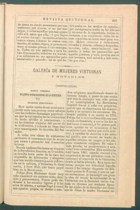 Galería de mujeres virtuosas y notables. (Continuación). : Parte tercera. Mujeres bienhechoras de la sociedad. VI. Mujeres misioneras.