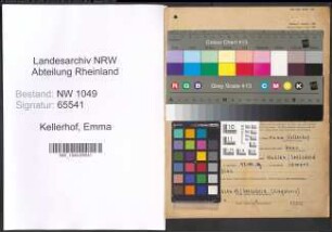 Entnazifizierung Emma Kellerhof , geb. 02.06.1900 ()