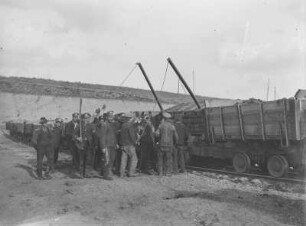 Grube von der Heydt : Russische Kriegsgefange bei der Arbeit in der Grube von der Heydt
