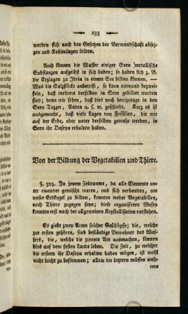 133-139, Von der Bildung der Vegetabilien und Thiere