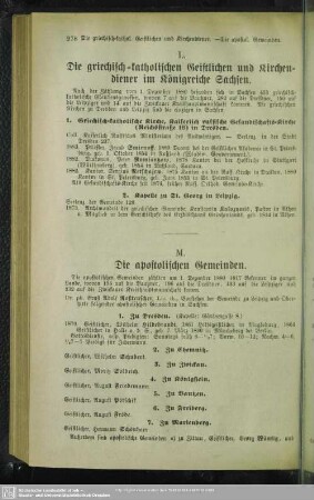L. Die griechisch-katholischen Geistlichen und Kirchendiener im Königreiche Sachsen