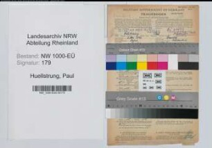 Entnazifizierung Paul Huellstrung, geb. 01.05.1886 (Angest.)