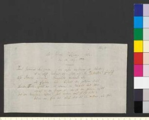 Brief von Herder, Johann Gottfried an Goethe, Johann Wolfgang von