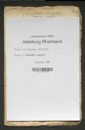 Juristische Abhandlung (Facti Species) betr. die Belastung der Lehen