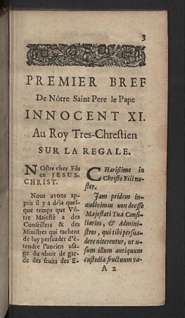 Premier bref