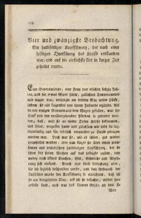 108-113, Vier und zwanzigste - Fünf und zwanzigste Beobachtung.