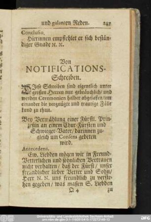 Von Notifications-Schreiben.