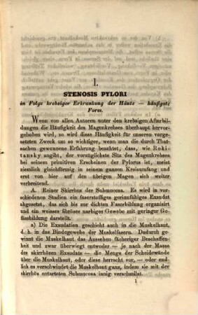 Die Stenose des Pylorus vom pathologisch-anatomischen Standpunkte aus geschildert