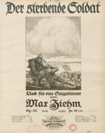 Der sterbende Soldat : Lied für eine Singstimme ; op. 30