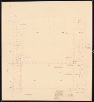 Nationaltheater, München: Bühnenhaus: Wandabwicklung Hauptbühne 1:50