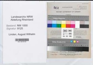 Entnazifizierung August Wilhelm Linden, geb. 02.02.1904 (Vers.Angest.)