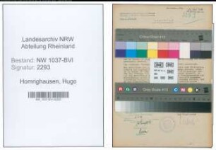 Entnazifizierung Hugo Homrighausen , geb. 13.12.1909 (Landarbeiter)