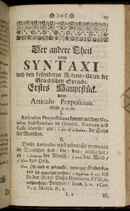 Der andere Theil. vom Syntaxi und den besonderen Redens-Arten der Griechischen Sprache.
